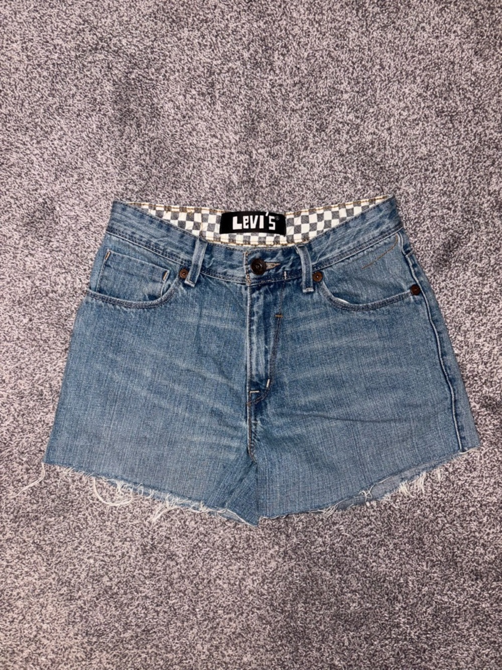 Levi's Blue Denim Jeans with Checker Waistband
